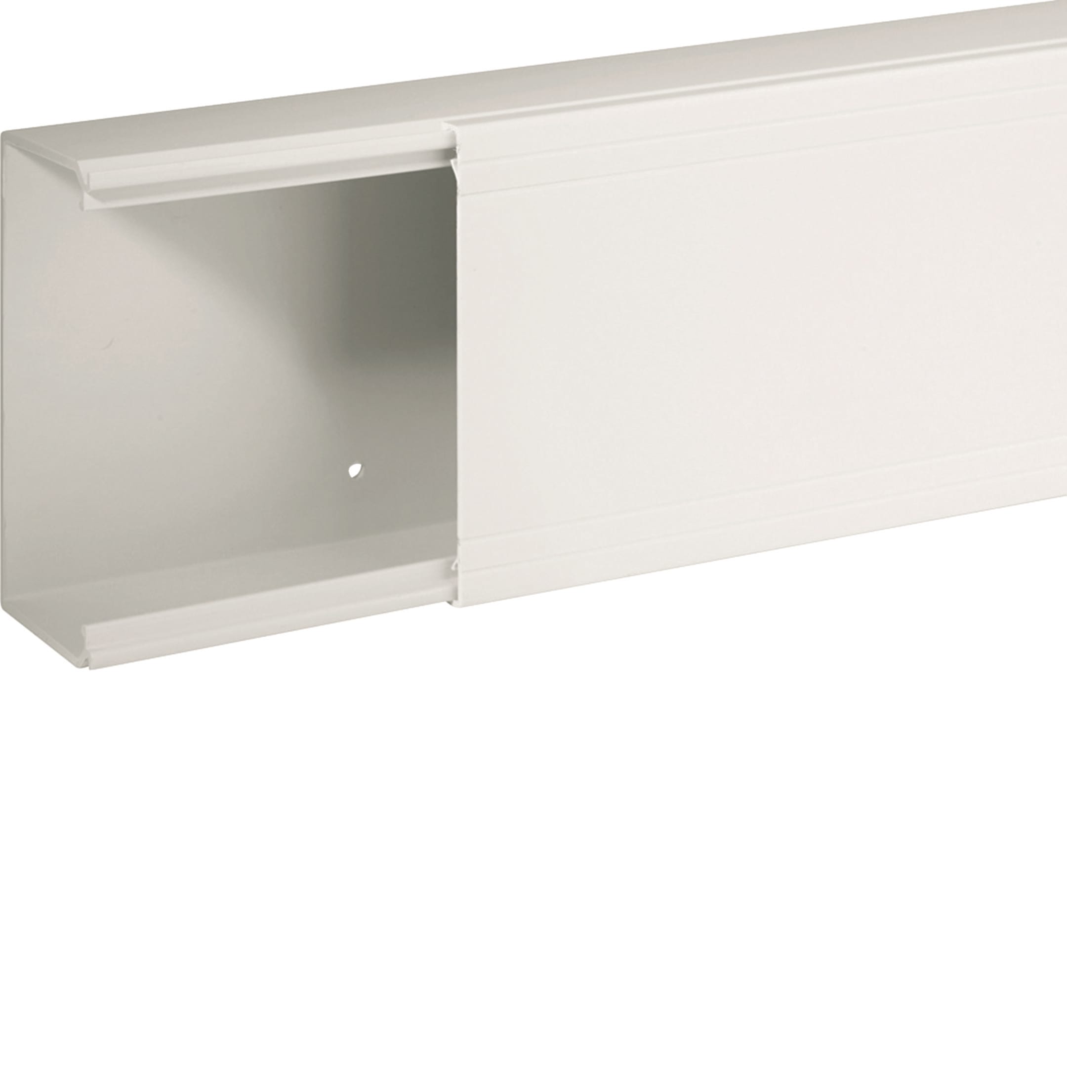 HAGER BOCCHIOTTI - Canale porta cavi con base piana bianco completo di coperchio TA-EN 120x60 W