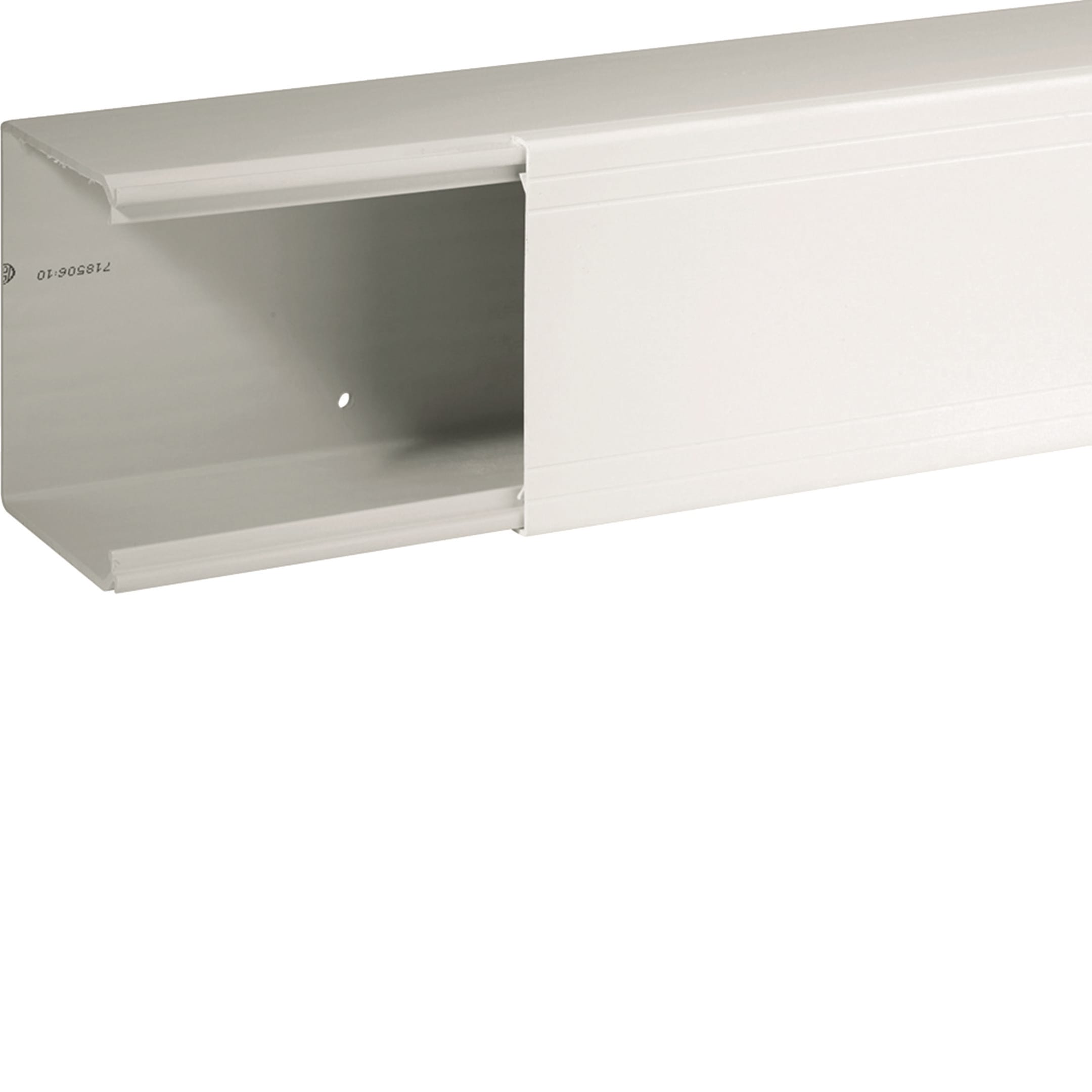 HAGER BOCCHIOTTI - Canale porta cavi con base piana bianco completo di coperchio TA-EN 100x80 W