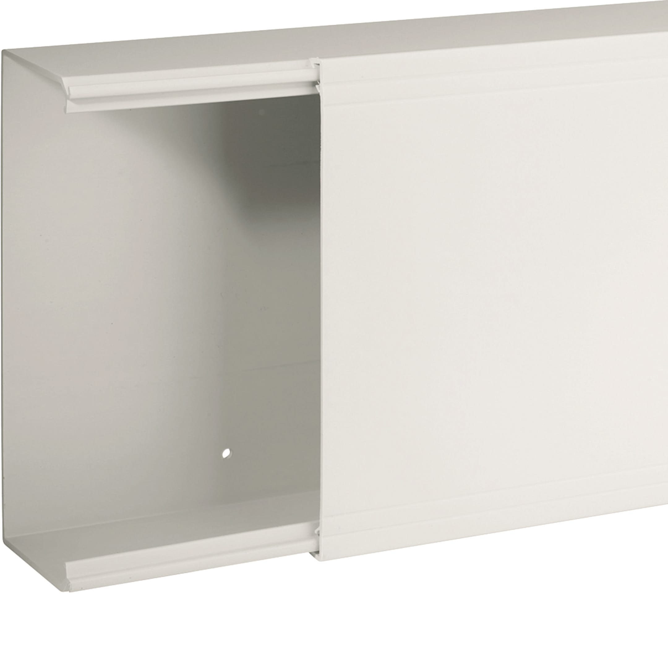 HAGER BOCCHIOTTI - Canale porta cavi con base piana bianco completo di coperchio TA-EN 200x80 W