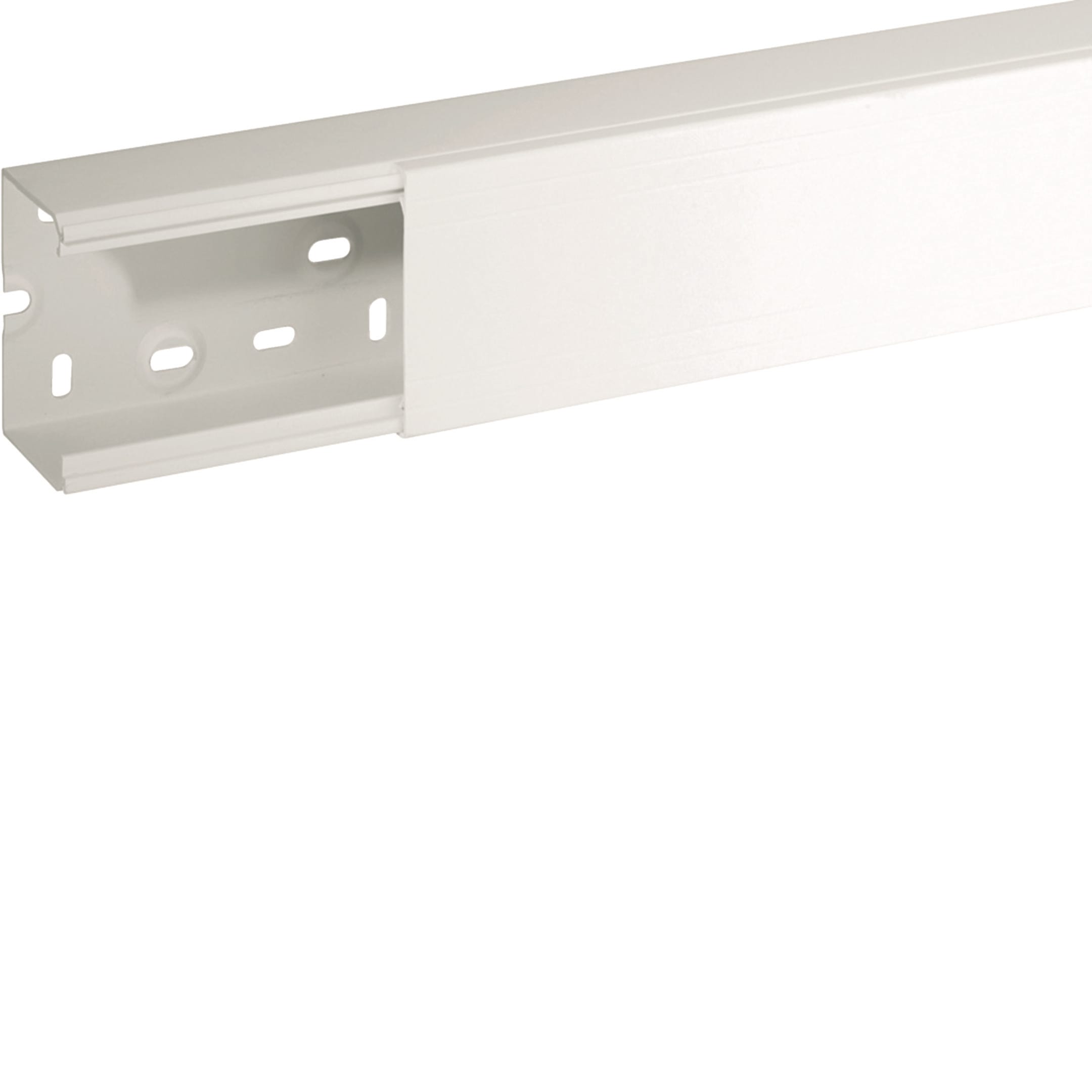 HAGER BOCCHIOTTI - Canale porta apparecchi e porta cavi bianco completo di coperchio TA-N 80x60 W