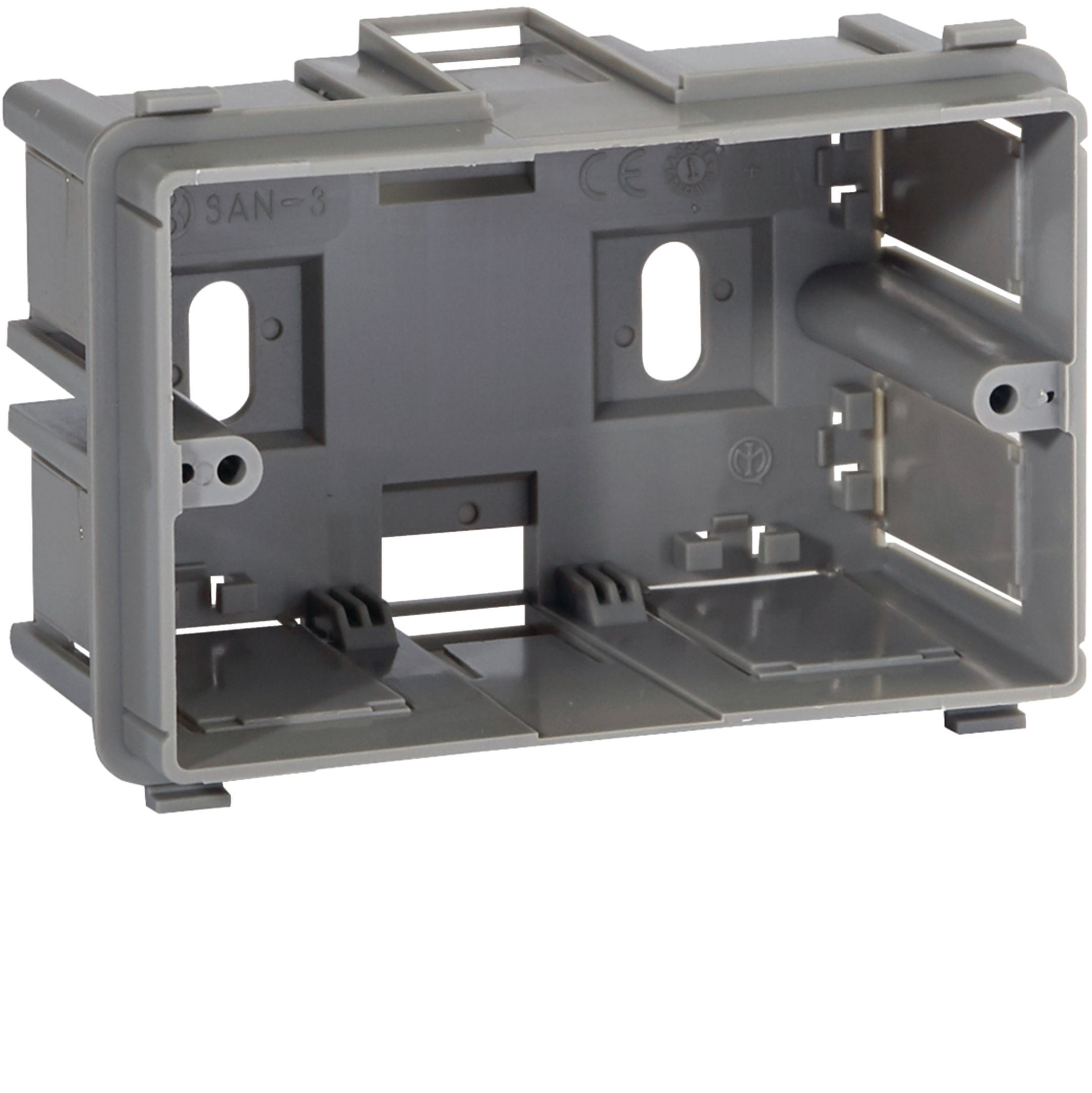 HAGER BOCCHIOTTI - Scatola porta apparecchi 3M 83,5mm SAN-3 per linee TA-N / ALU-B / UNA / BIS