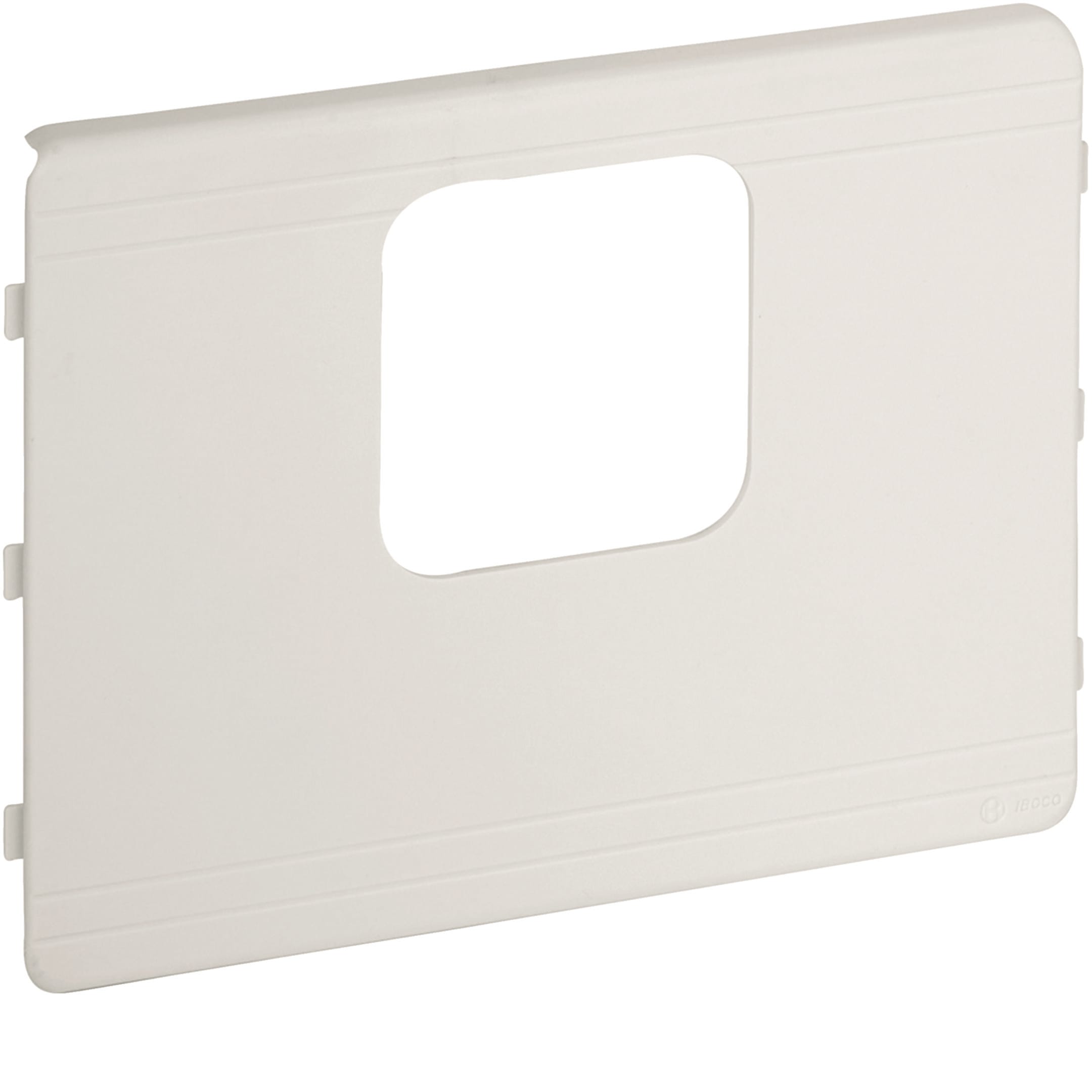 HAGER BOCCHIOTTI - Coperchio di protezione interasse 60/67 disassato TA-N bianco CSA-60N 150 D W