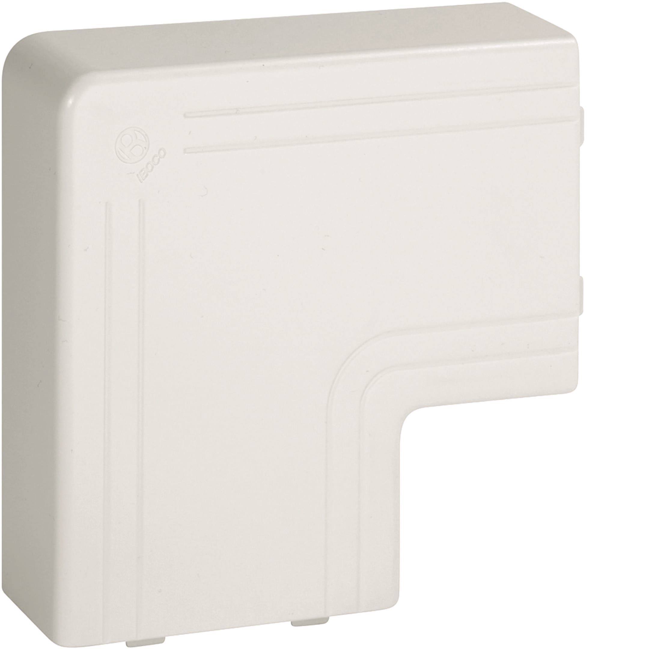 HAGER BOCCHIOTTI - NPAN 80x40 W Angolo piano per canali linee TA-N/TA-EN/TA-GN BIANCO