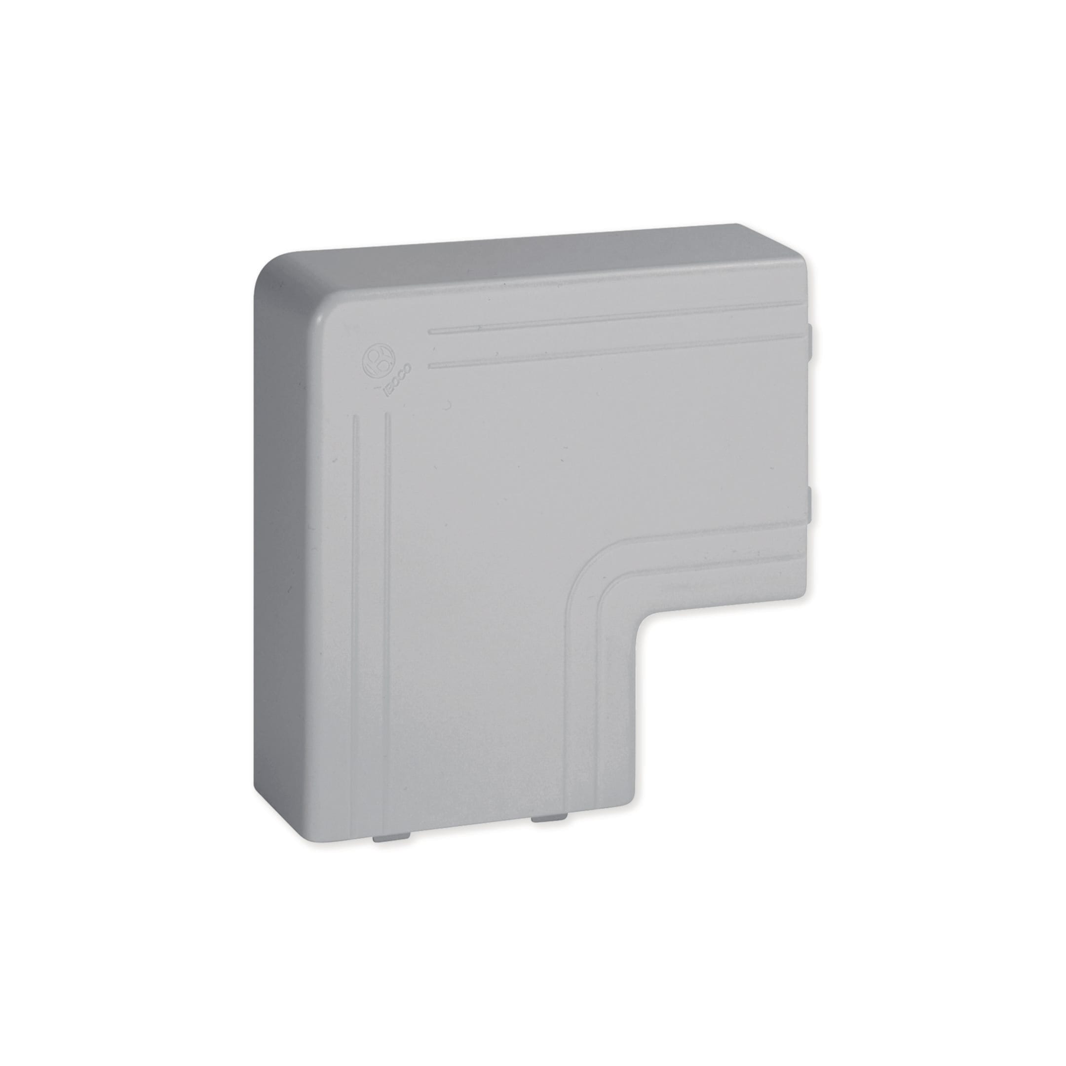 HAGER BOCCHIOTTI - Angolo piano per canali linee TA-N / TA-EN grigio NPAN 80x40 G