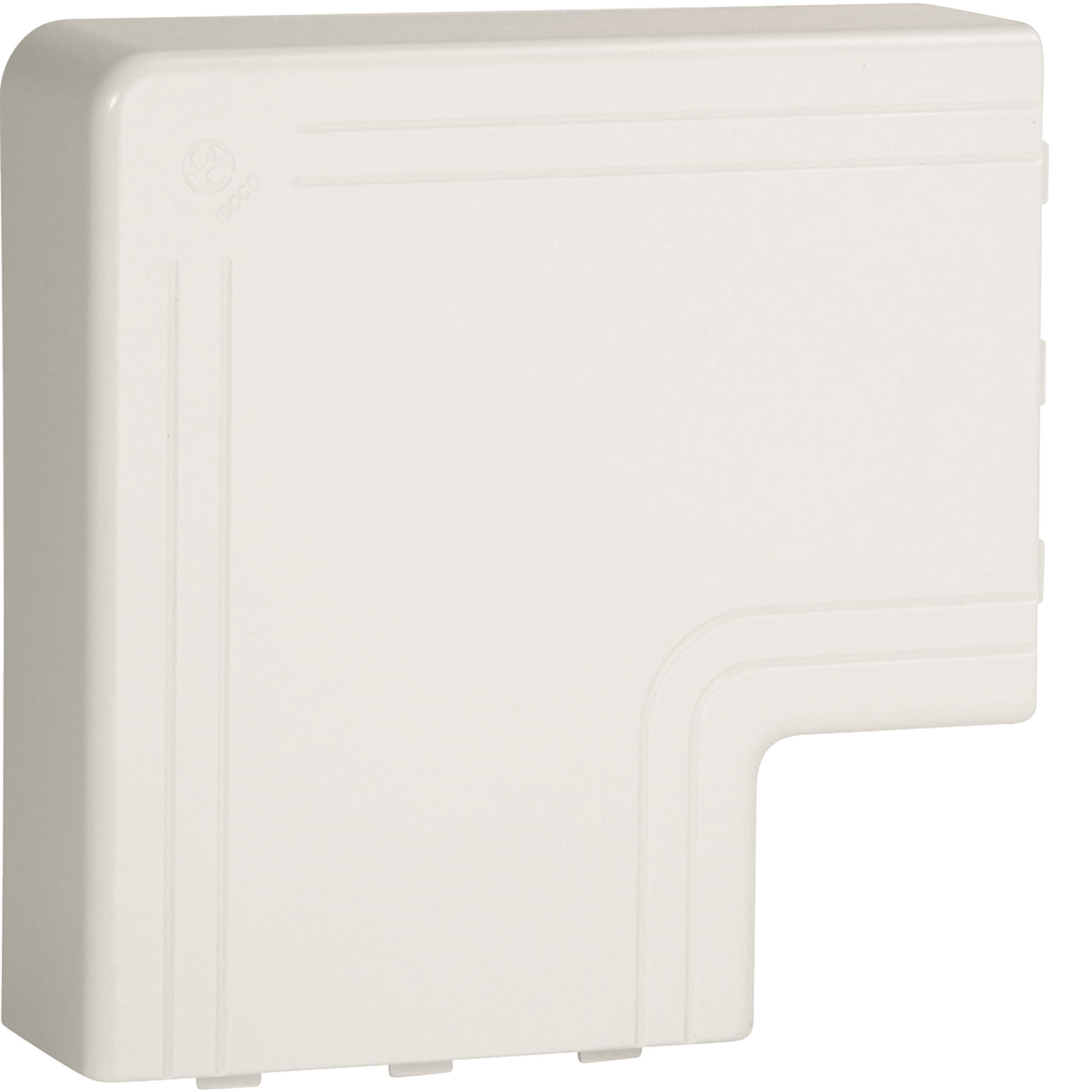 HAGER BOCCHIOTTI - Angolo piano per canali linee TA-N / TA-EN bianco NPAN 100x40 W