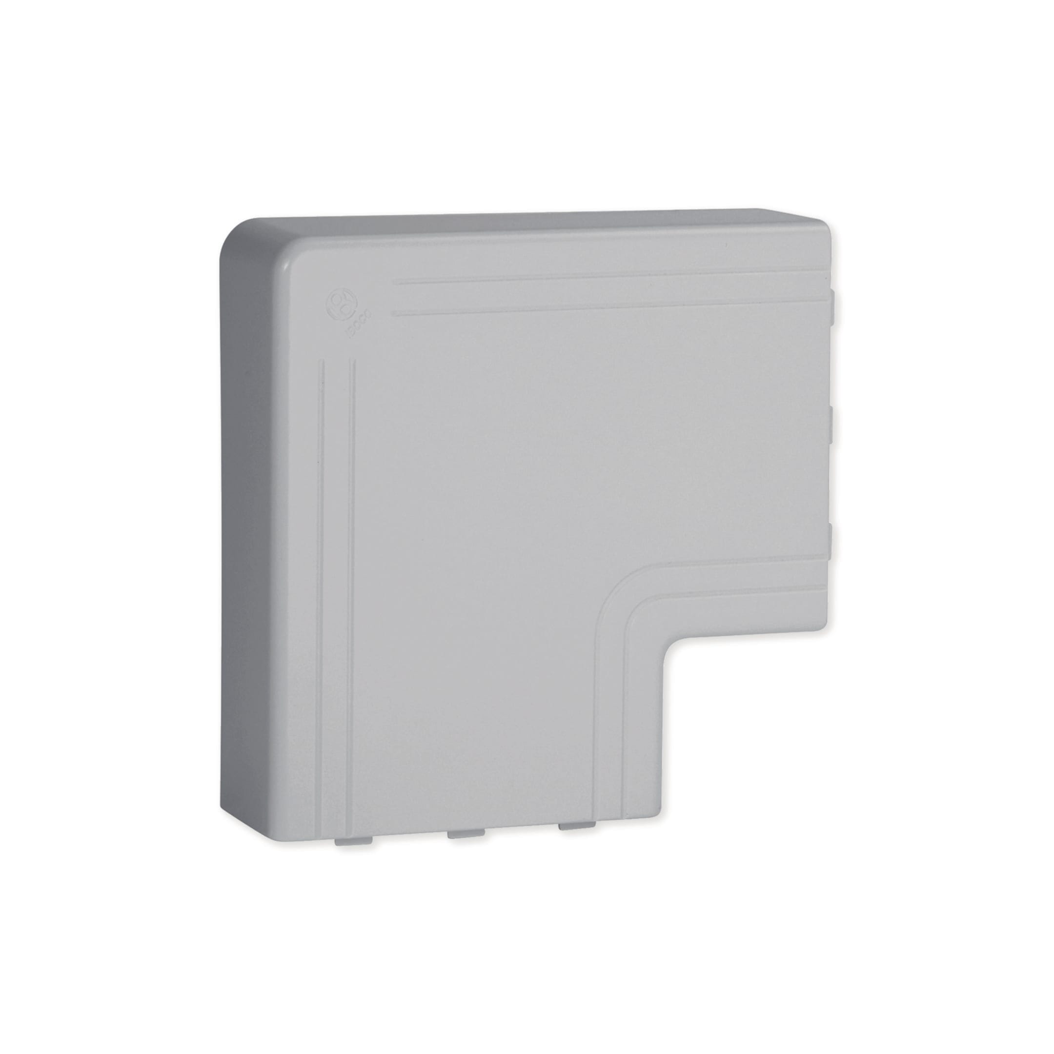 HAGER BOCCHIOTTI - Angolo piano per canali linee TA-N / TA-EN grigio NPAN 100x40 G