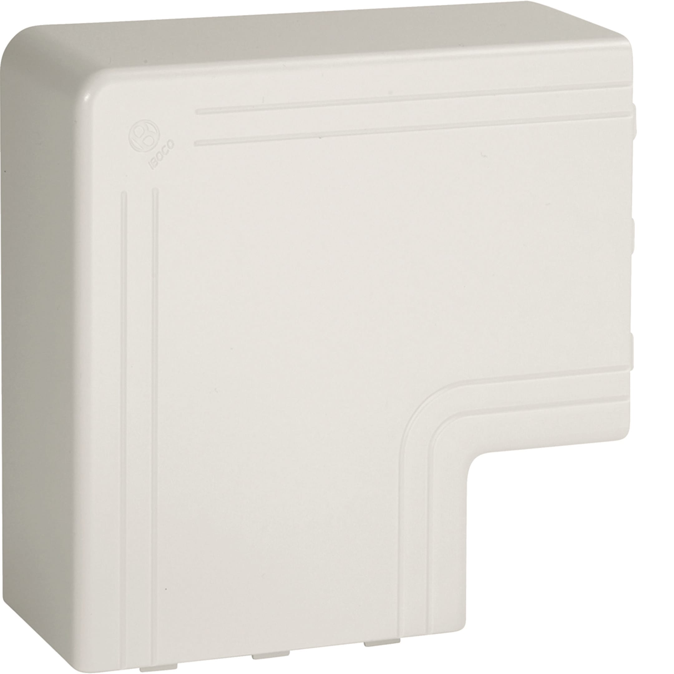 HAGER BOCCHIOTTI - Angolo piano per canali linee TA-N / TA-EN bianco NPAN 100x60 W