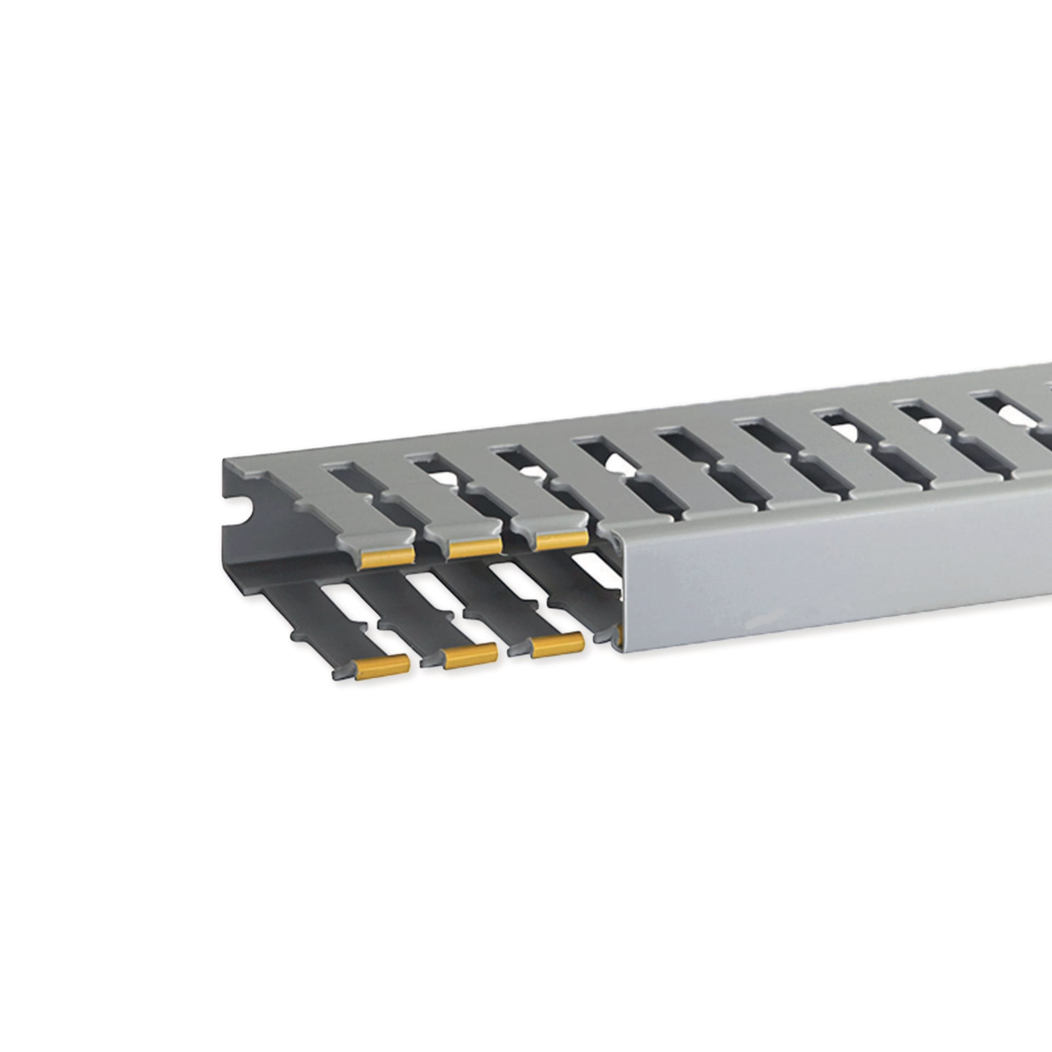 HAGER BOCCHIOTTI - Canaletta con coestruso morbido modulo 20 feritoia 8 grigio T1-N 25x80 G