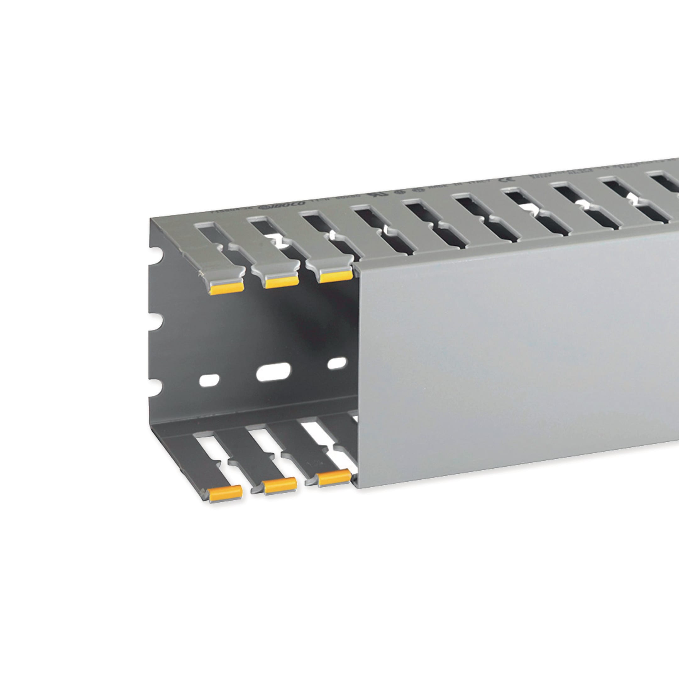HAGER BOCCHIOTTI - Canaletta con coestruso morbido modulo 20 feritoia 8 grigio T1-N 80x80 G