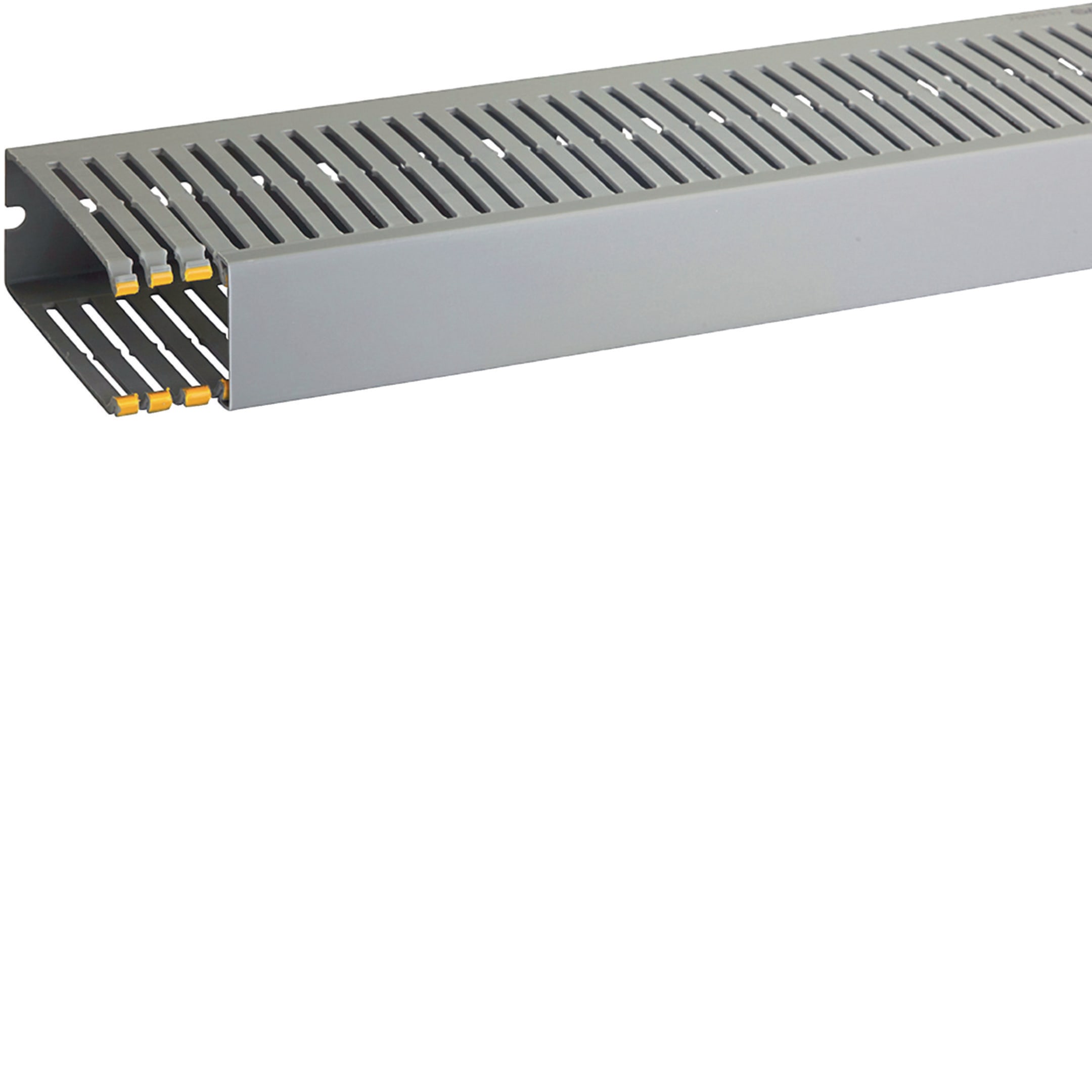 HAGER BOCCHIOTTI - T1-EN 40x100 G Canaletta con coestruso morbido modulo 10 feritoia 4 GRIGIO