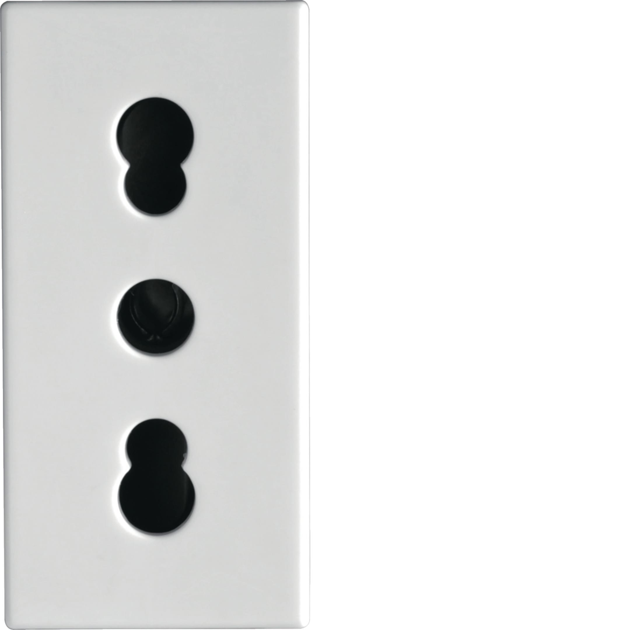 HAGER BOCCHIOTTI - PRS BIV.2P+T 16A WT Presa bivalente Pepita BIANCO
