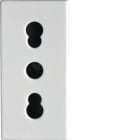 HAGER BOCCHIOTTI - PRS BIV.2P+T 16A WT Presa bivalente Pepita BIANCO