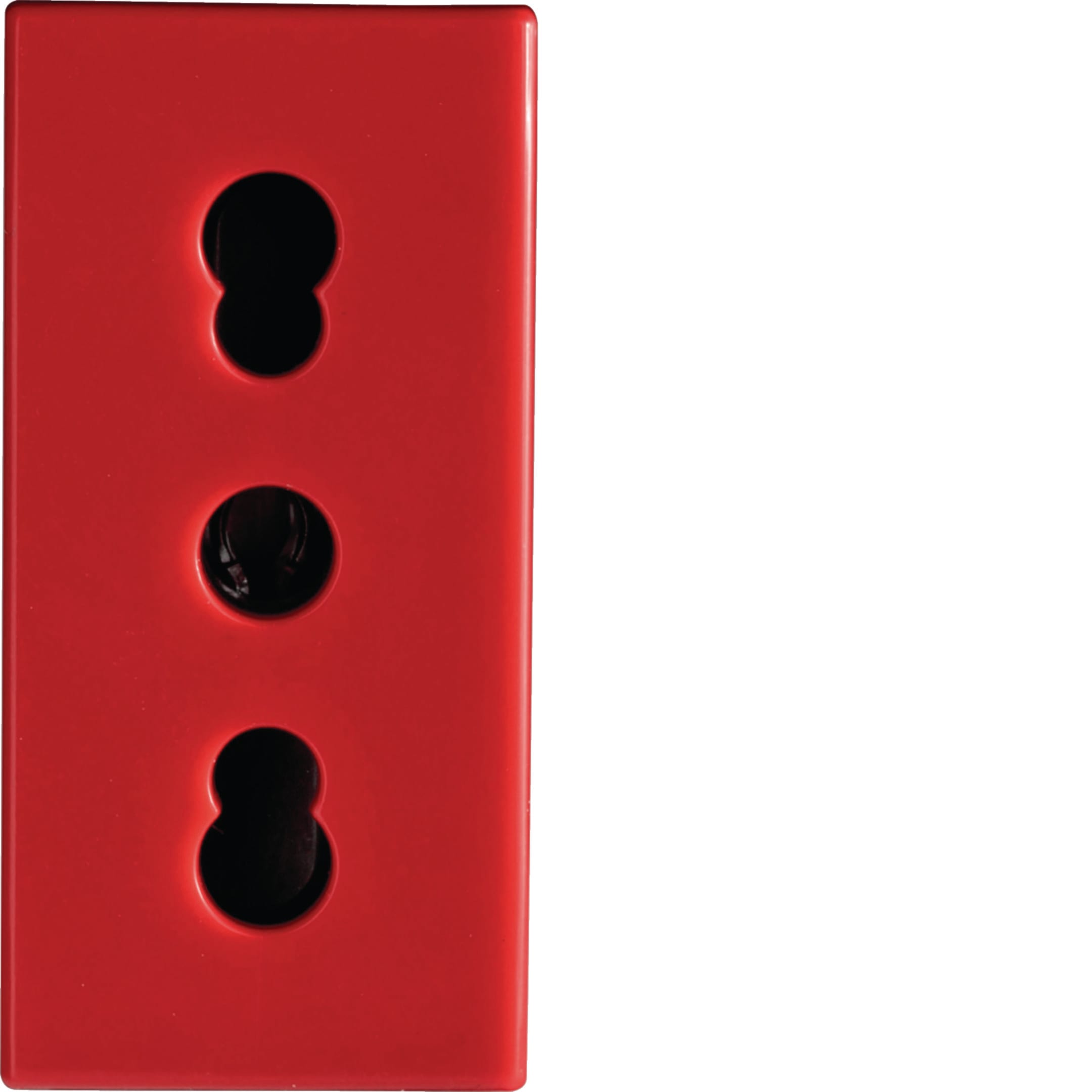 HAGER BOCCHIOTTI - Presa bivalente P17/11 Pepita rossa PRS BIV.2P+T 16A R