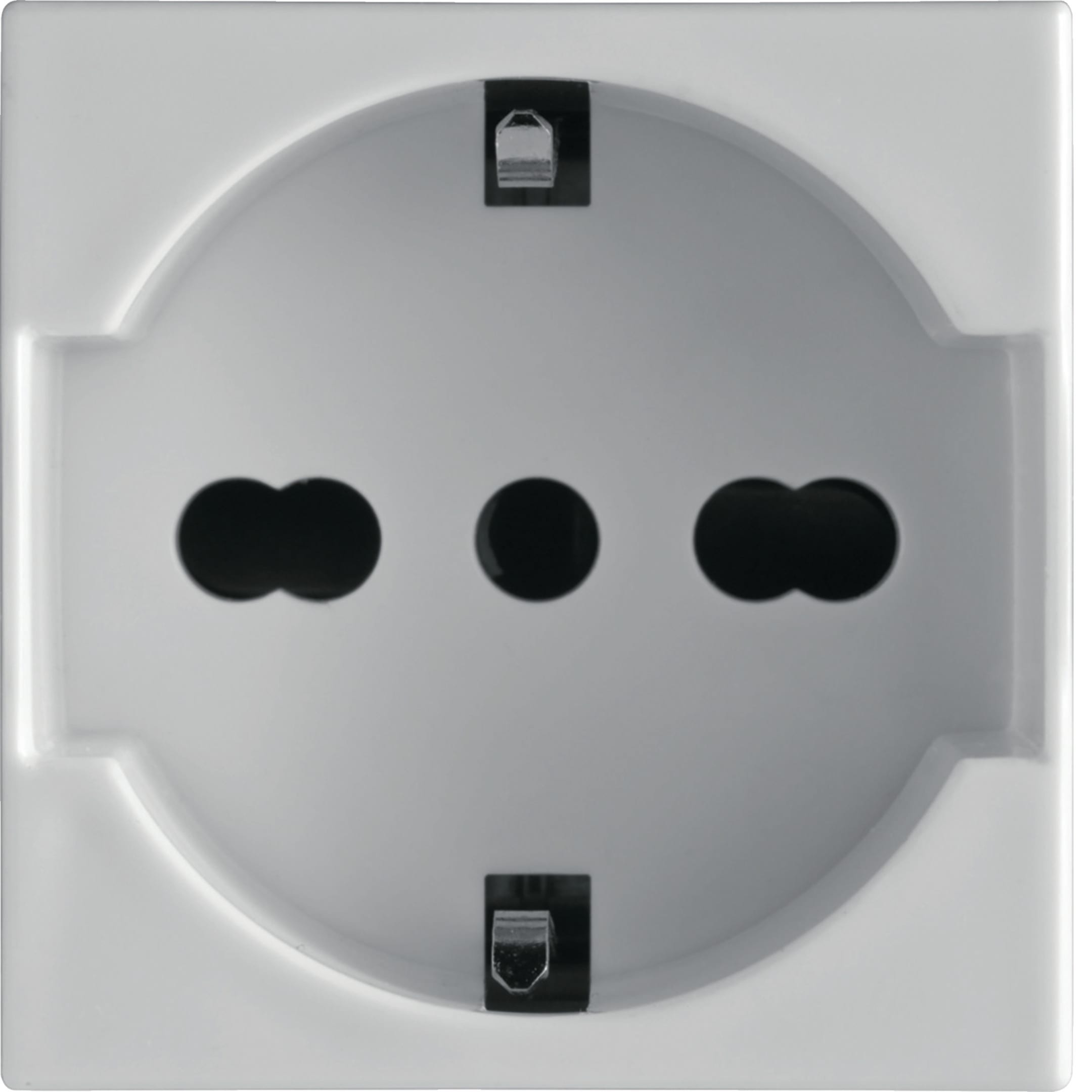 HAGER BOCCHIOTTI - Presa schuko/bivalente P40 Pepita bianca PRS SCH.2P+T 16A WT