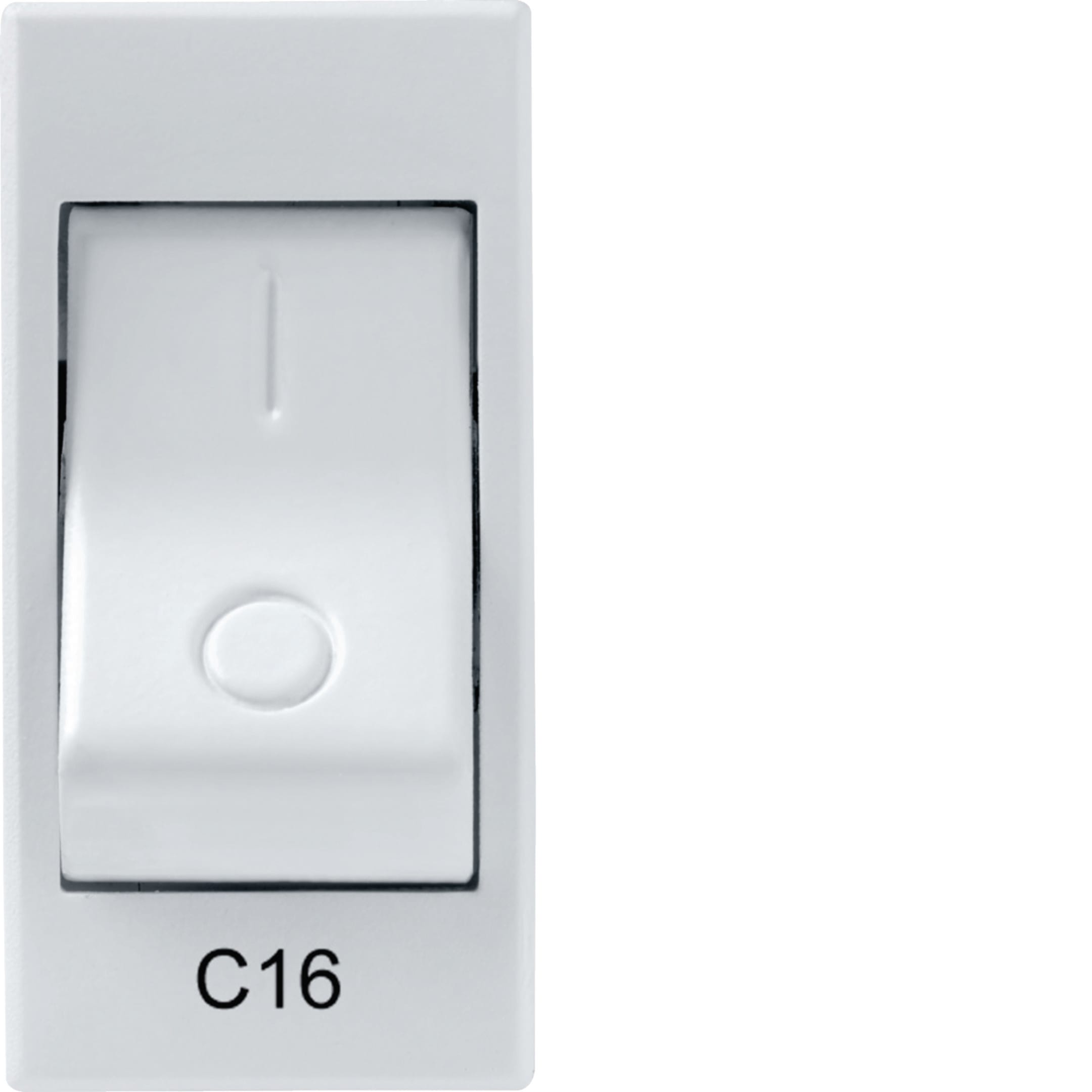 HAGER BOCCHIOTTI - Interruttore automatico magnetotermico bianco 1P+N C16 3KA 230V linea Pepita