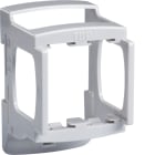 HAGER BOCCHIOTTI - Supporti per guida DIN grigio da 2 moduli per frutti Pepita