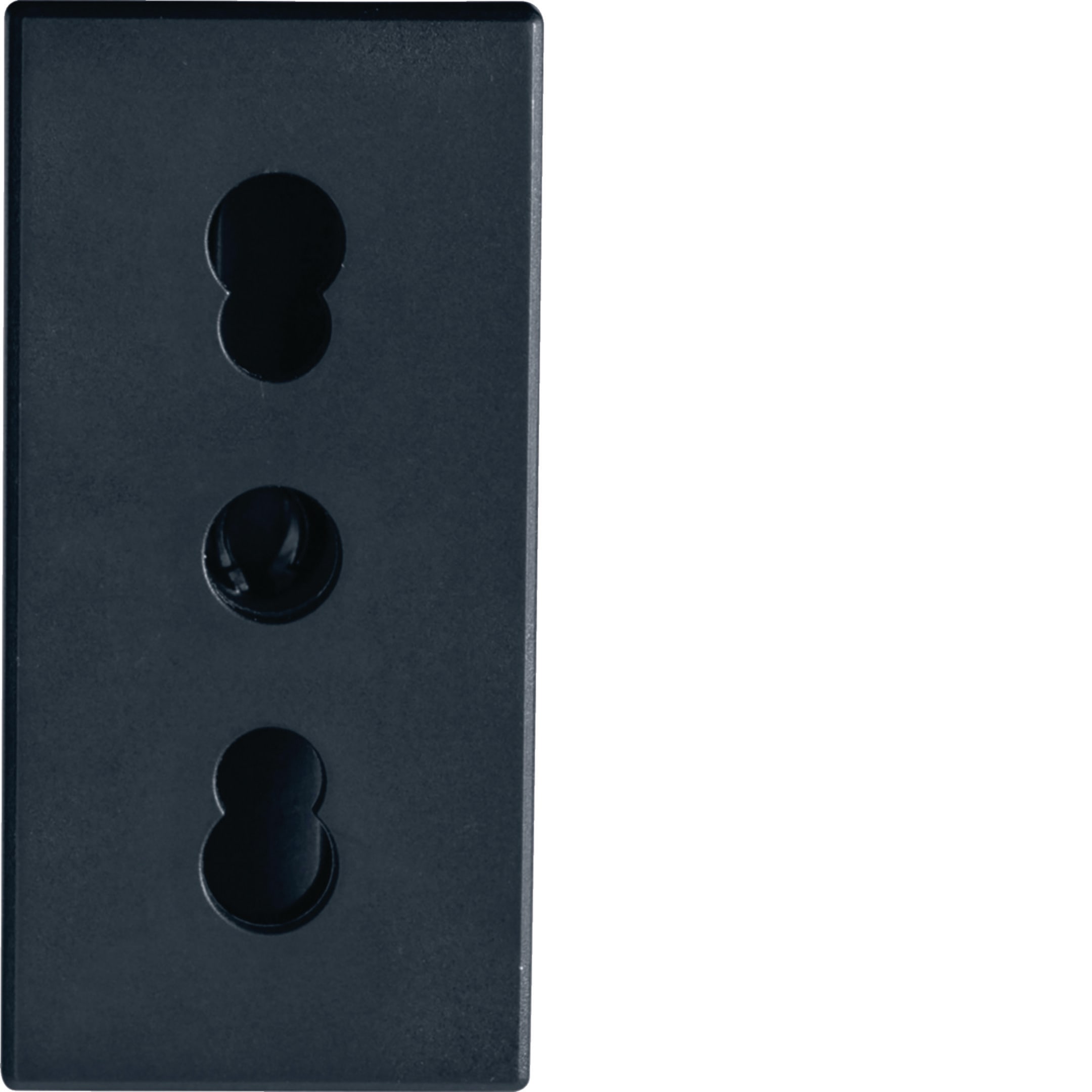 HAGER BOCCHIOTTI - Presa bivalente P17/11 Pepita nera PRS BIV.2P+T 16A BK
