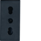 HAGER BOCCHIOTTI - Presa bivalente P17/11 Pepita nera PRS BIV.2P+T 16A BK