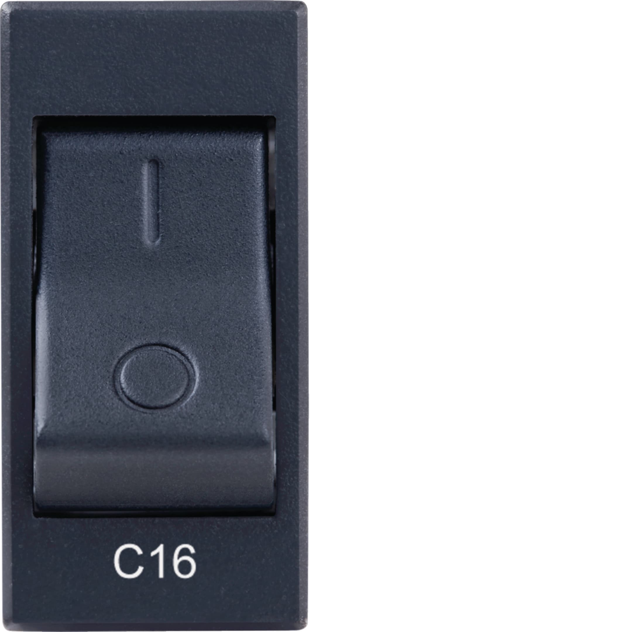 HAGER BOCCHIOTTI - Interruttore automatico magnetotermico nero 1P+N C16 3KA 230V linea Pepita