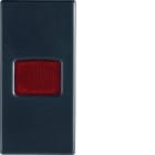 HAGER BOCCHIOTTI - Spia piana luminosa con diffusore a led Pepita nera