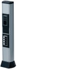 HAGER BOCCHIOTTI - Minicolonna bifacciale porta apparecchi in alluminio opaco BIS 660 AO