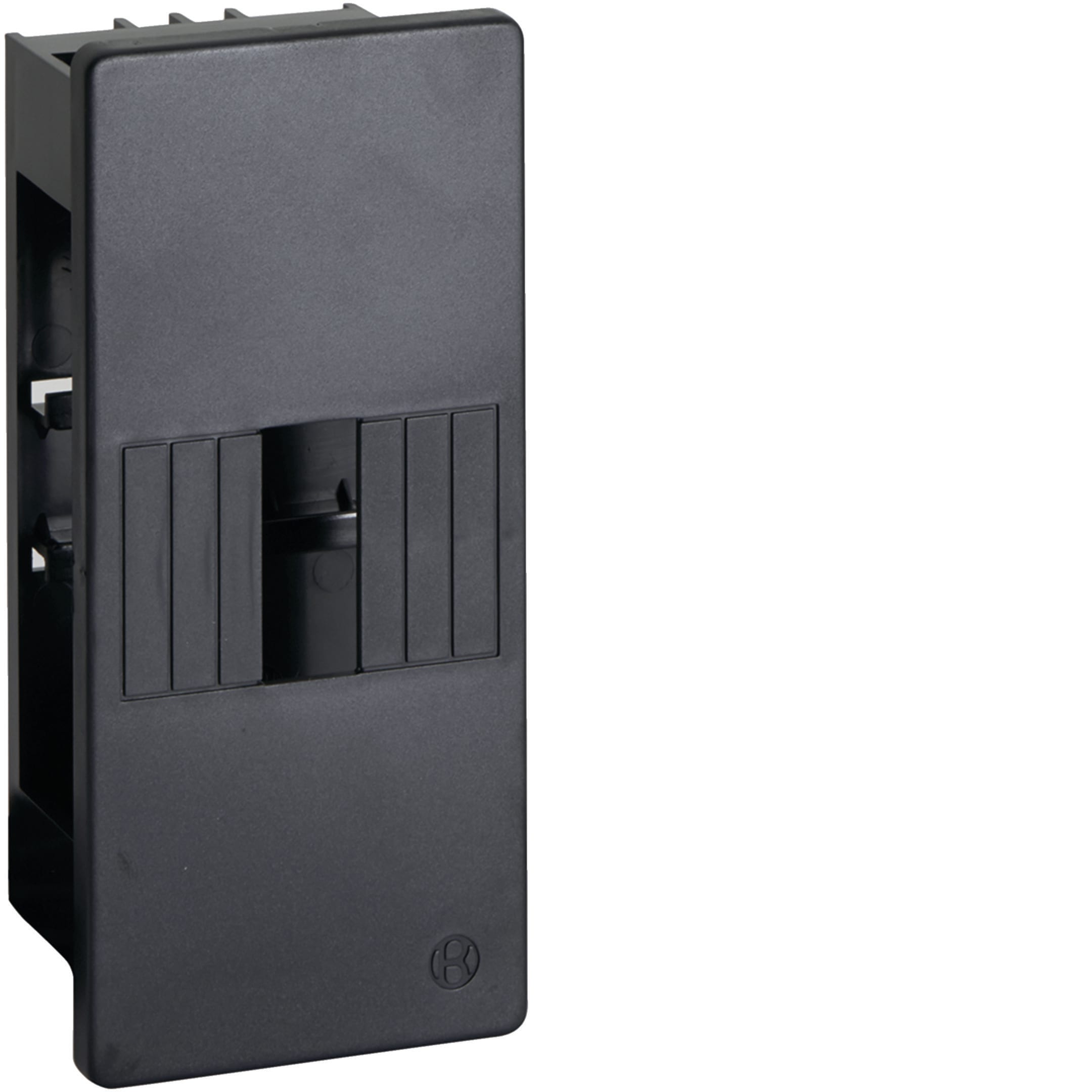HAGER BOCCHIOTTI - Centralino 4 moduli DIN per linee ALU-B, BIS, UNA nero ardesia CMA-4N NR