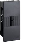 HAGER BOCCHIOTTI - Centralino 4 moduli DIN per linee ALU-B, BIS, UNA nero ardesia CMA-4N NR