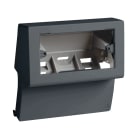 HAGER BOCCHIOTTI - Scatola porta apparecchi universale 4-3 moduli linea TBN nero ardesia SBNI 4-3 A