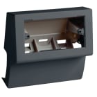 HAGER BOCCHIOTTI - Scatola porta apparecchi universale 4-3 moduli linea TCN nero ardesia SCNI 4-3 A