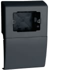 HAGER BOCCHIOTTI - Scatola porta apparecchi universale 3 moduli linea TBA-Art nero ardesia SBA3 A