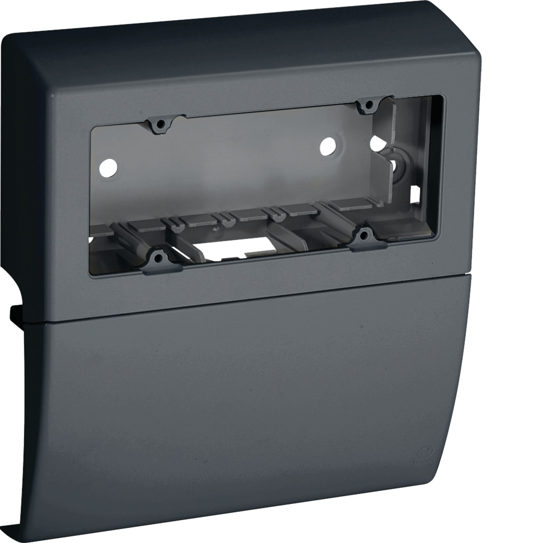 HAGER BOCCHIOTTI - Scatola porta apparecchi universale 6 moduli linea TBA-Art nero ardesia SBA6 A