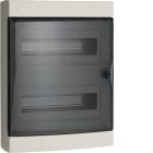 HAGER BOCCHIOTTI - Centralino 24 moduli con portella fumè Pablo IP40 Design bianco IP40 DSG 24 W