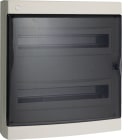 HAGER BOCCHIOTTI - Centralino 36 moduli con portella fumè Pablo IP40 Design bianco IP40 DSG 36 W
