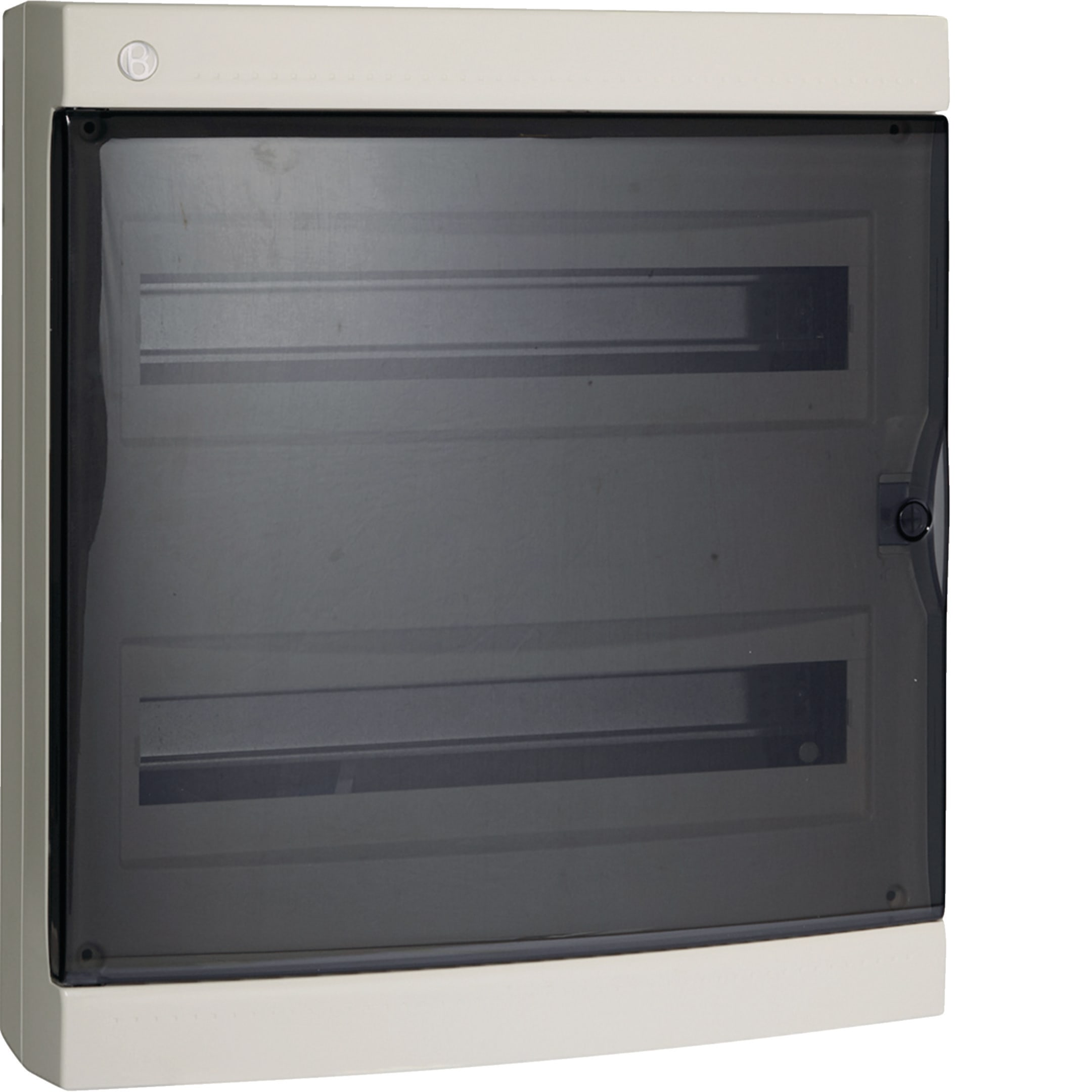 HAGER BOCCHIOTTI - Centralino 36 moduli con portella fumè Pablo IP40 Design bianco IP40 DSG 36 W