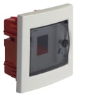 HAGER BOCCHIOTTI - Centralino 4 moduli con portella fumè Pablo IP40 Incasso bianco IP40 INC 04 W