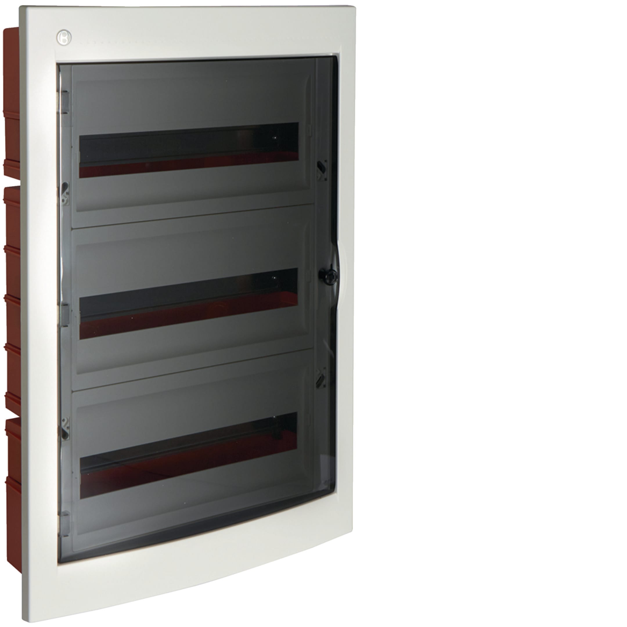 HAGER BOCCHIOTTI - Centralino 54 moduli con portella fumè Pablo IP40 Incasso bianco IP40 INC 54 W