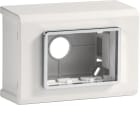 HAGER BOCCHIOTTI - Scatola porta apparecchi Pepita 3 moduli linee TMC/TMU bianco SMN 3 AP W