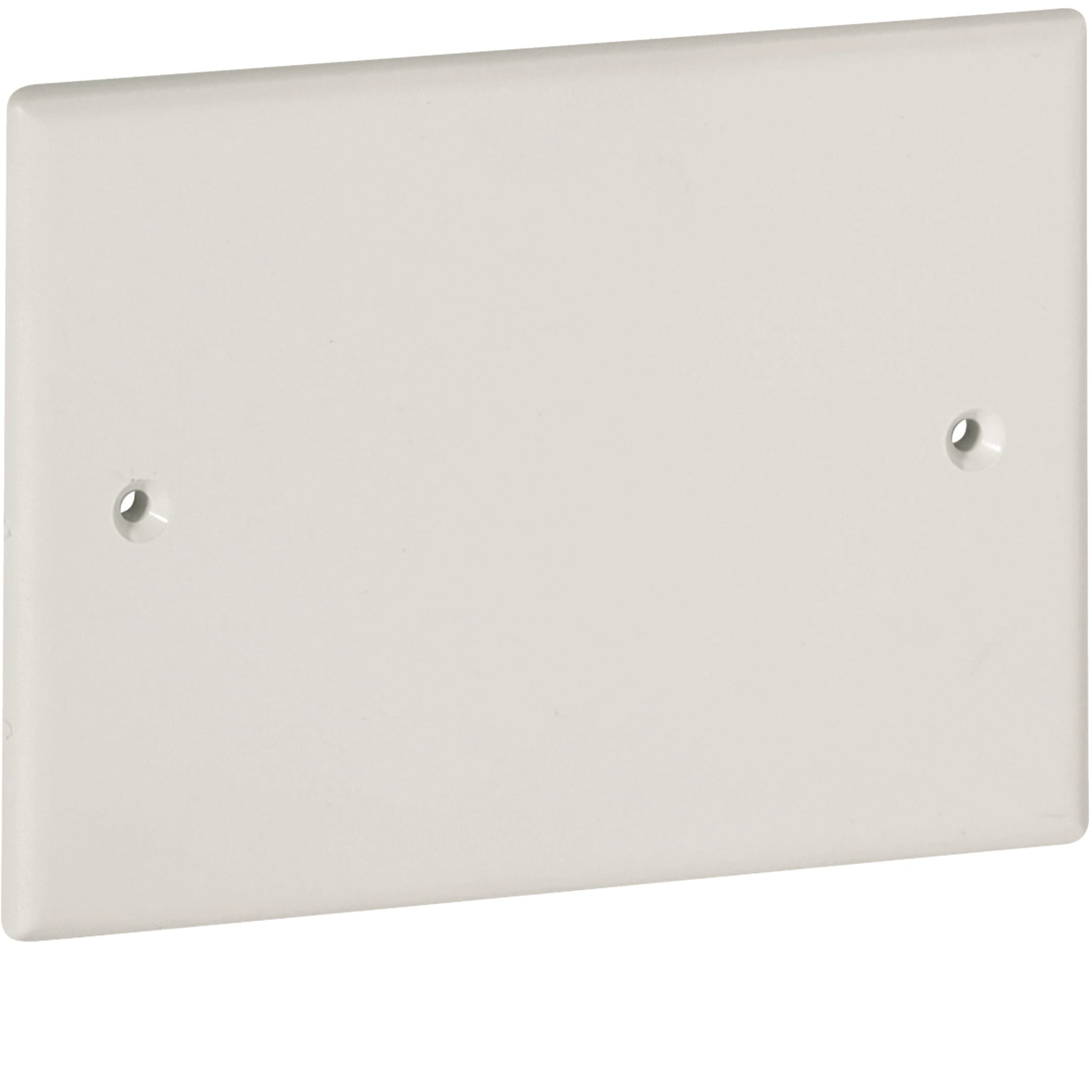 HAGER BOCCHIOTTI - Placca cieca liscia per scatole canali TBA-TBN-TCN bianco PC-L 83 W
