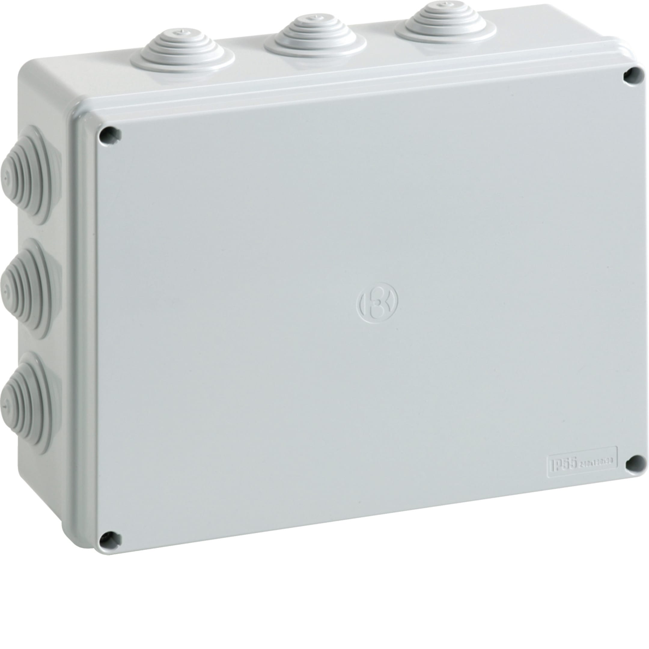 HAGER BOCCHIOTTI - Cassetta di derivazione IP55 grigia 240x190x90 viti metalliche IP55 05 VM