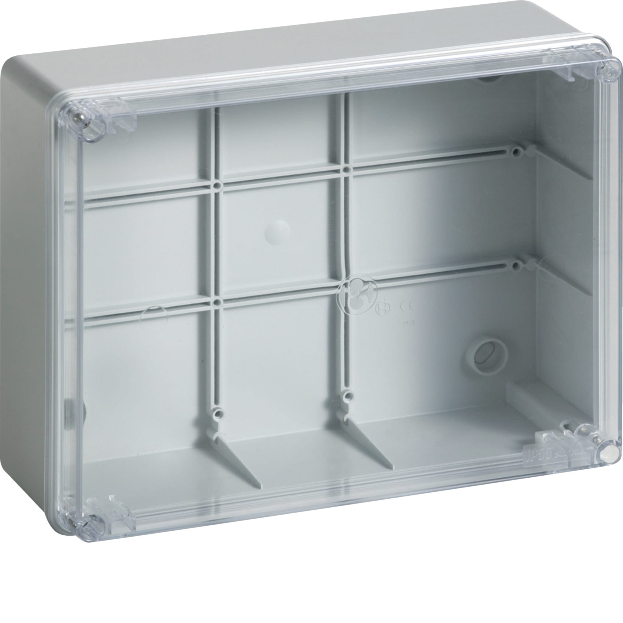 HAGER BOCCHIOTTI - Cassetta di derivazione trasparente 240x190x90 viti metalliche IP56 05 TRASP VM