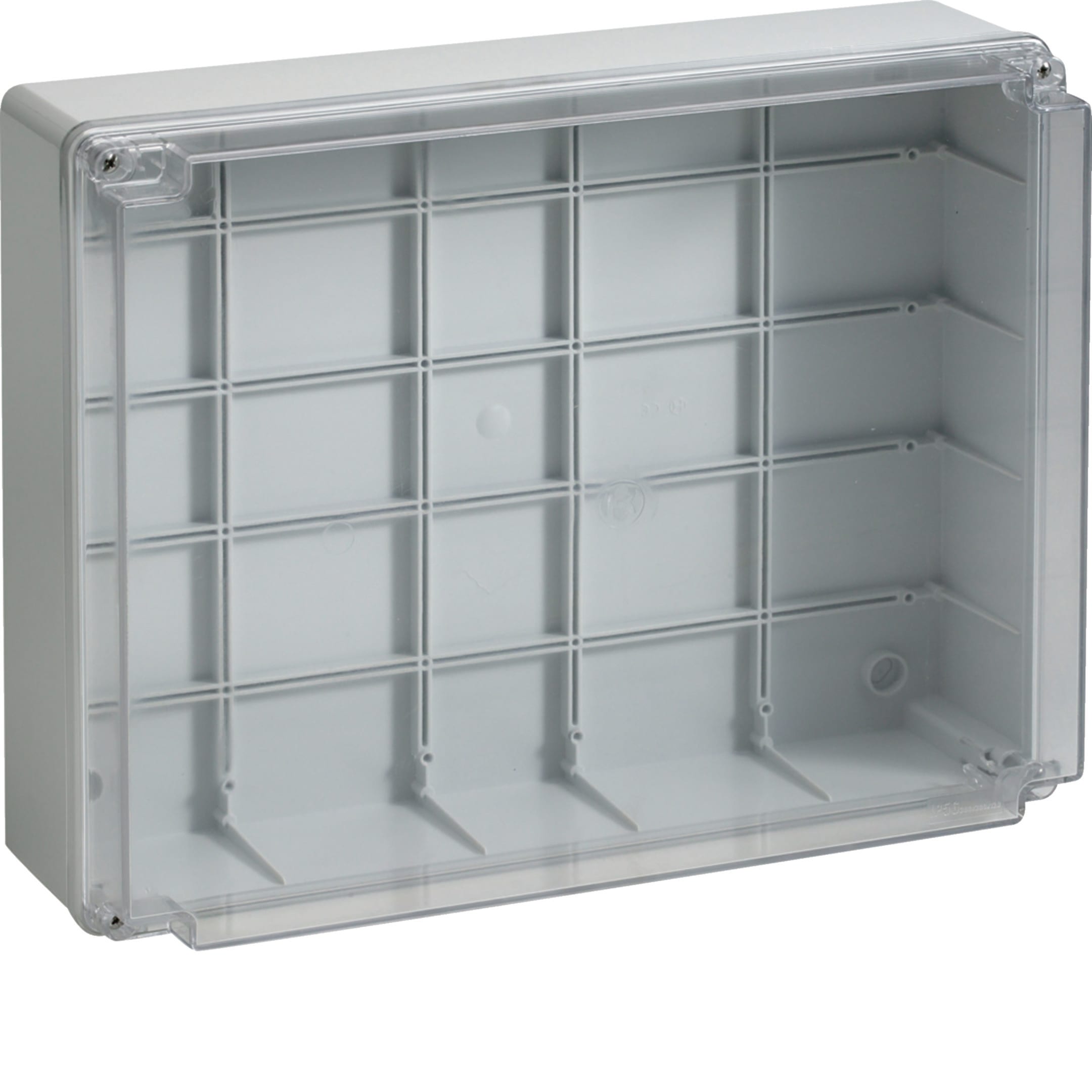 HAGER BOCCHIOTTI - Cassetta di derivazione trasparente 380x300x120 viti metalliche IP56 07 TRASP VM
