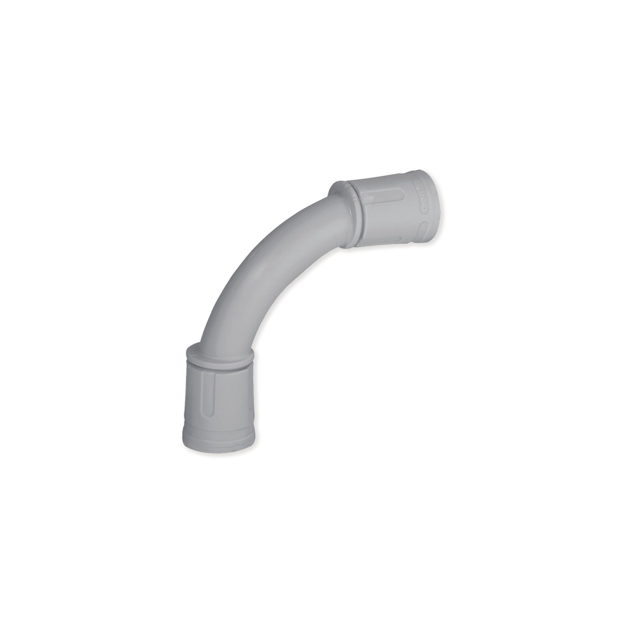 HAGER BOCCHIOTTI - Curva a 90° ad innesto rapido IP67 grigia CIRN16