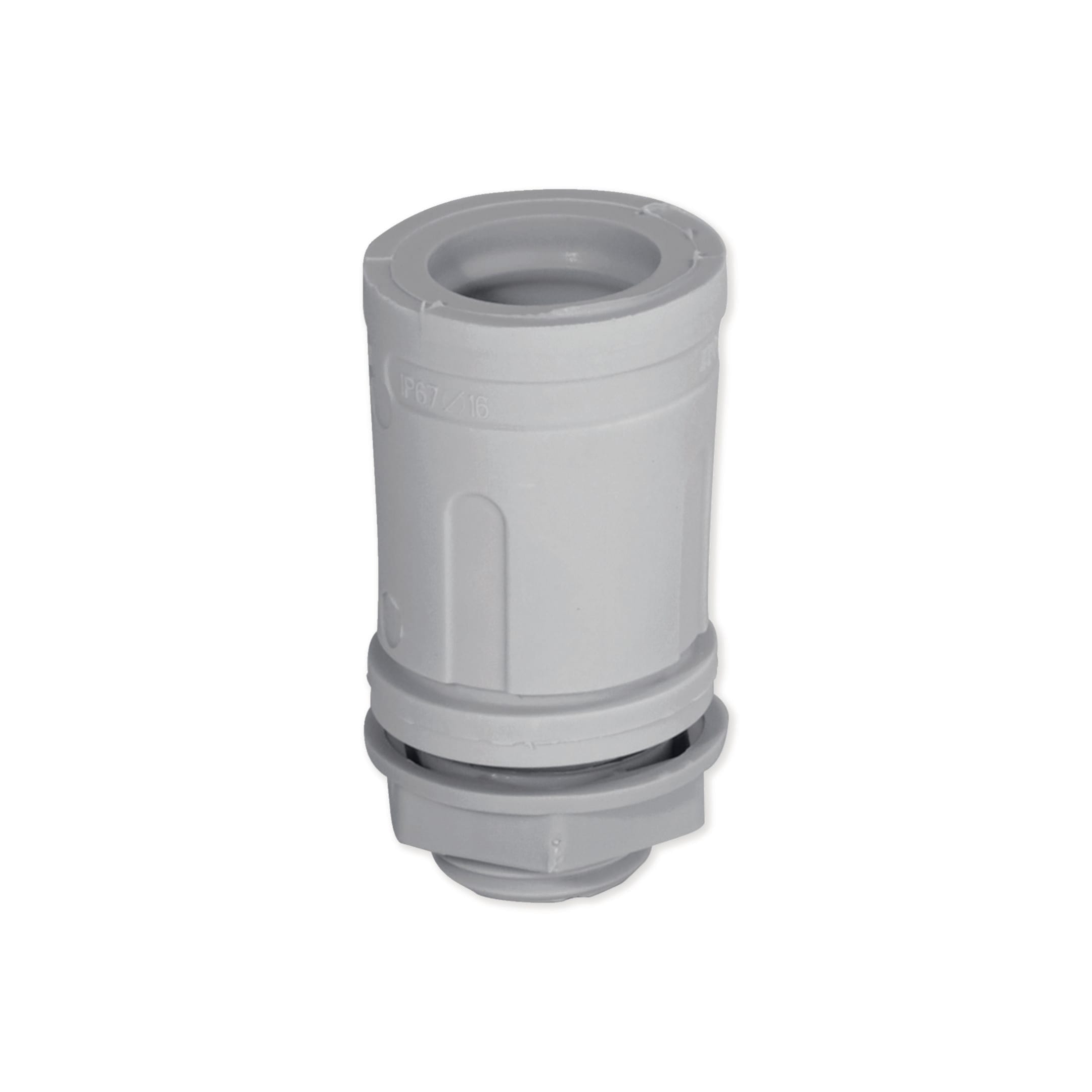 HAGER BOCCHIOTTI - Raccordo tubo rigido-scatola IP67 grigio RSTN16