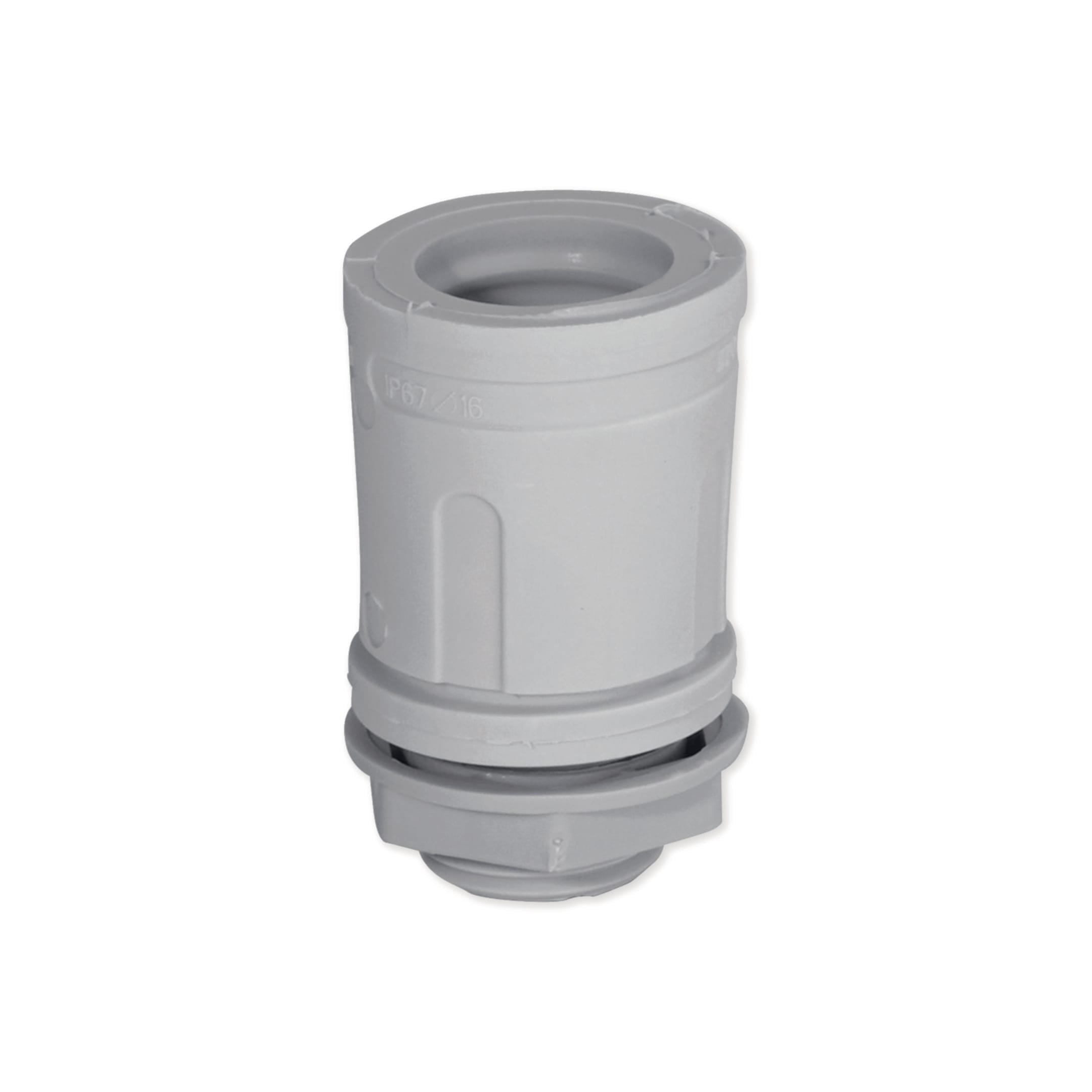 HAGER BOCCHIOTTI - Raccordo tubo rigido-scatola IP67 grigio RSTN20