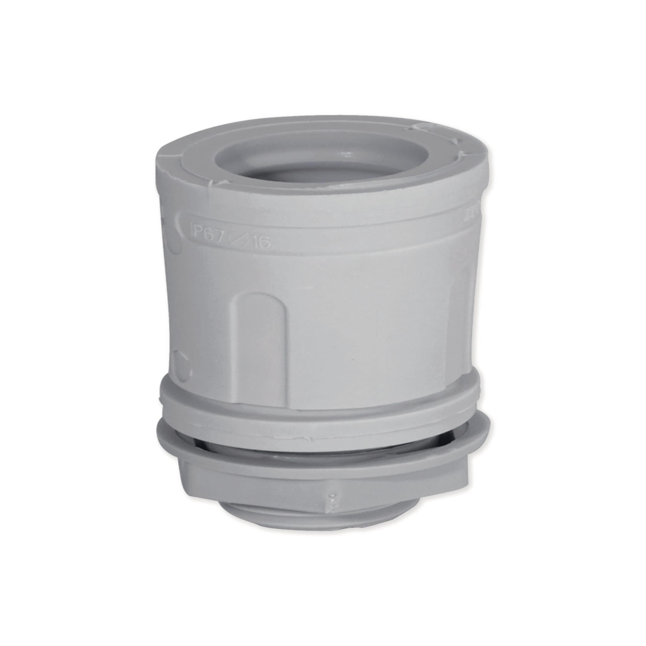HAGER BOCCHIOTTI - Raccordo tubo rigido-scatola IP67 grigio RSTN40