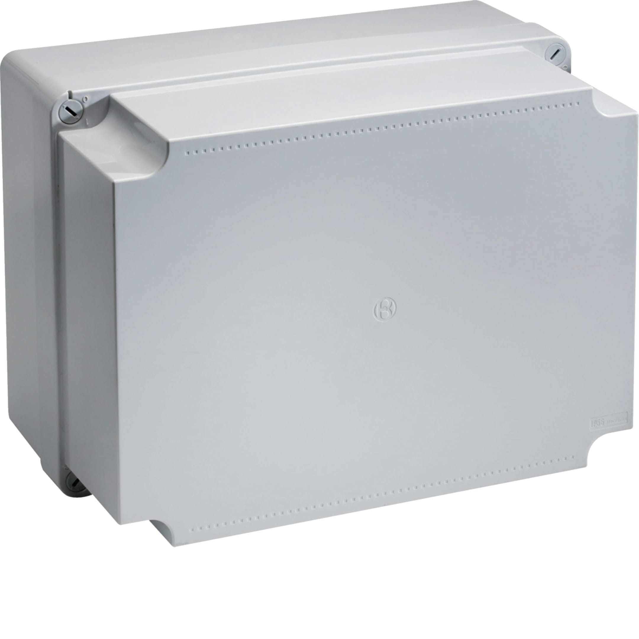 HAGER BOCCHIOTTI - Cassetta di derivazione coperchio alto 380x300x180 1/4 di giro IP56 07 CA GRI
