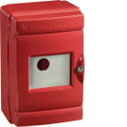 HAGER BOCCHIOTTI - Centralino con foro diametro 22mm Pablo Emergenza IP65 rosso IP65 CE 04 D22 R