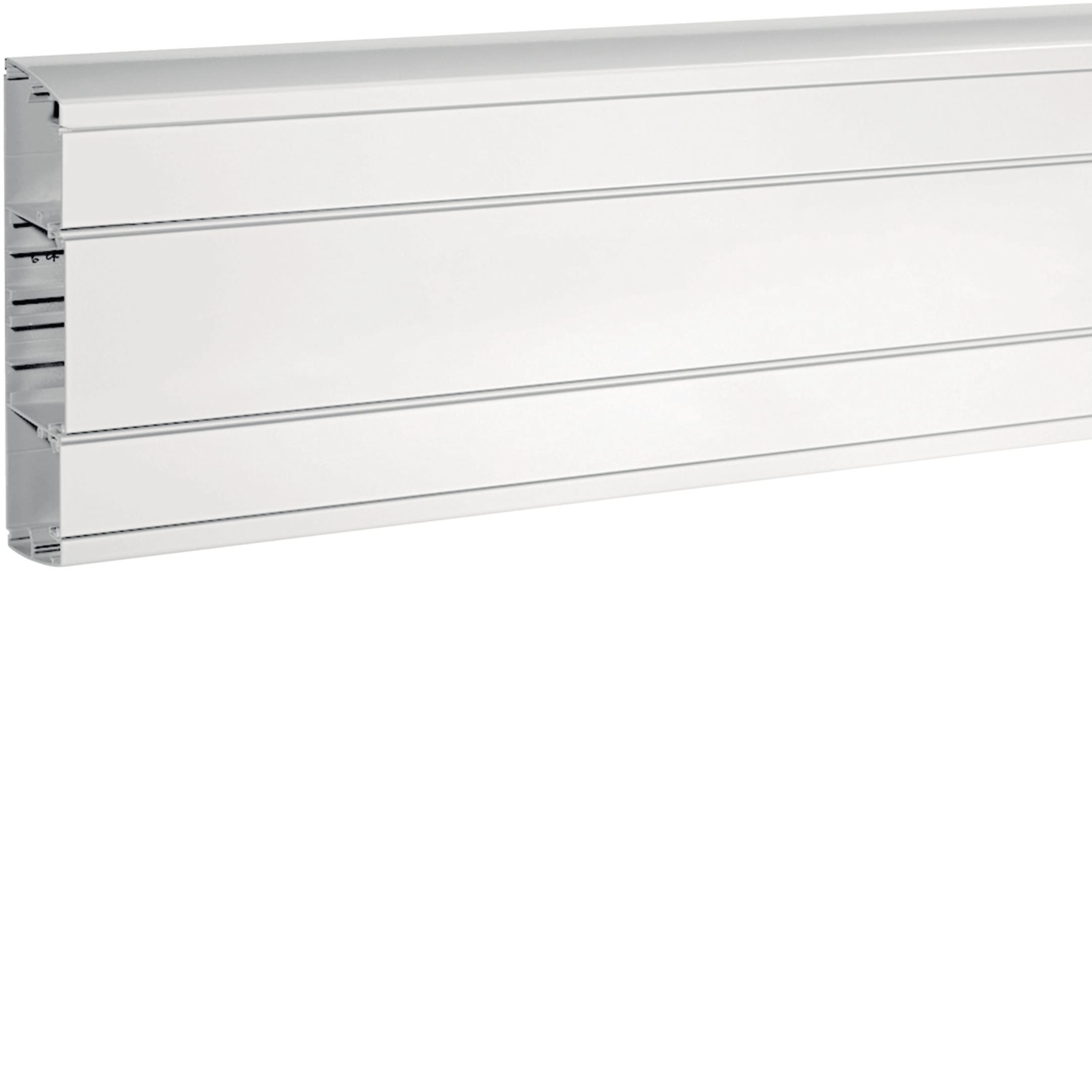 HAGER BOCCHIOTTI - Canale in alluminio porta apparecchi bianco Everest ALU 200x60 WE