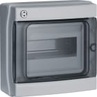 HAGER BOCCHIOTTI - Centralino 8 moduli con portella fumè Pablo IP65 grigio IP65 08 GRI