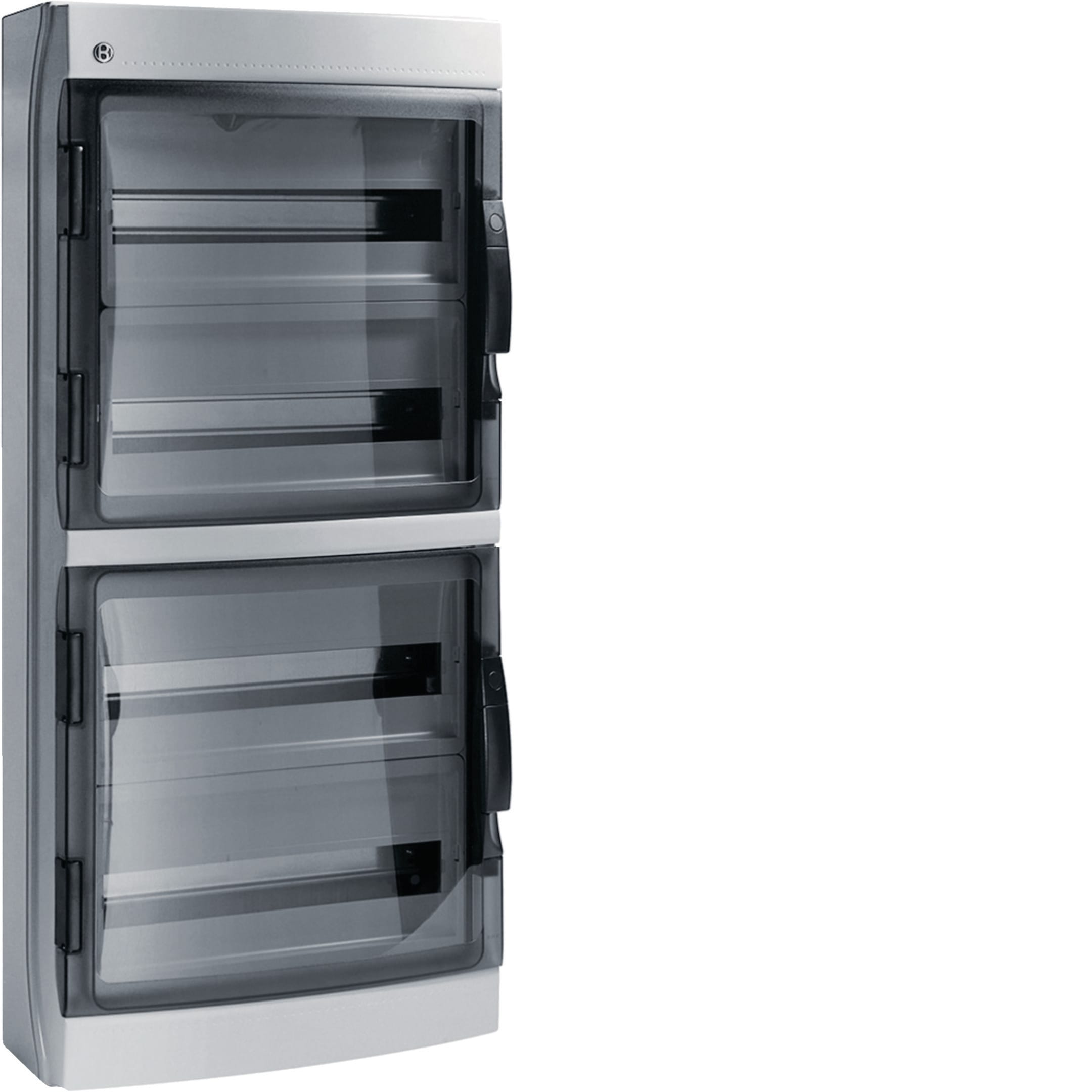HAGER BOCCHIOTTI - Centralino 72 moduli con portella fumè Pablo IP65 grigio IP65 72 GRI